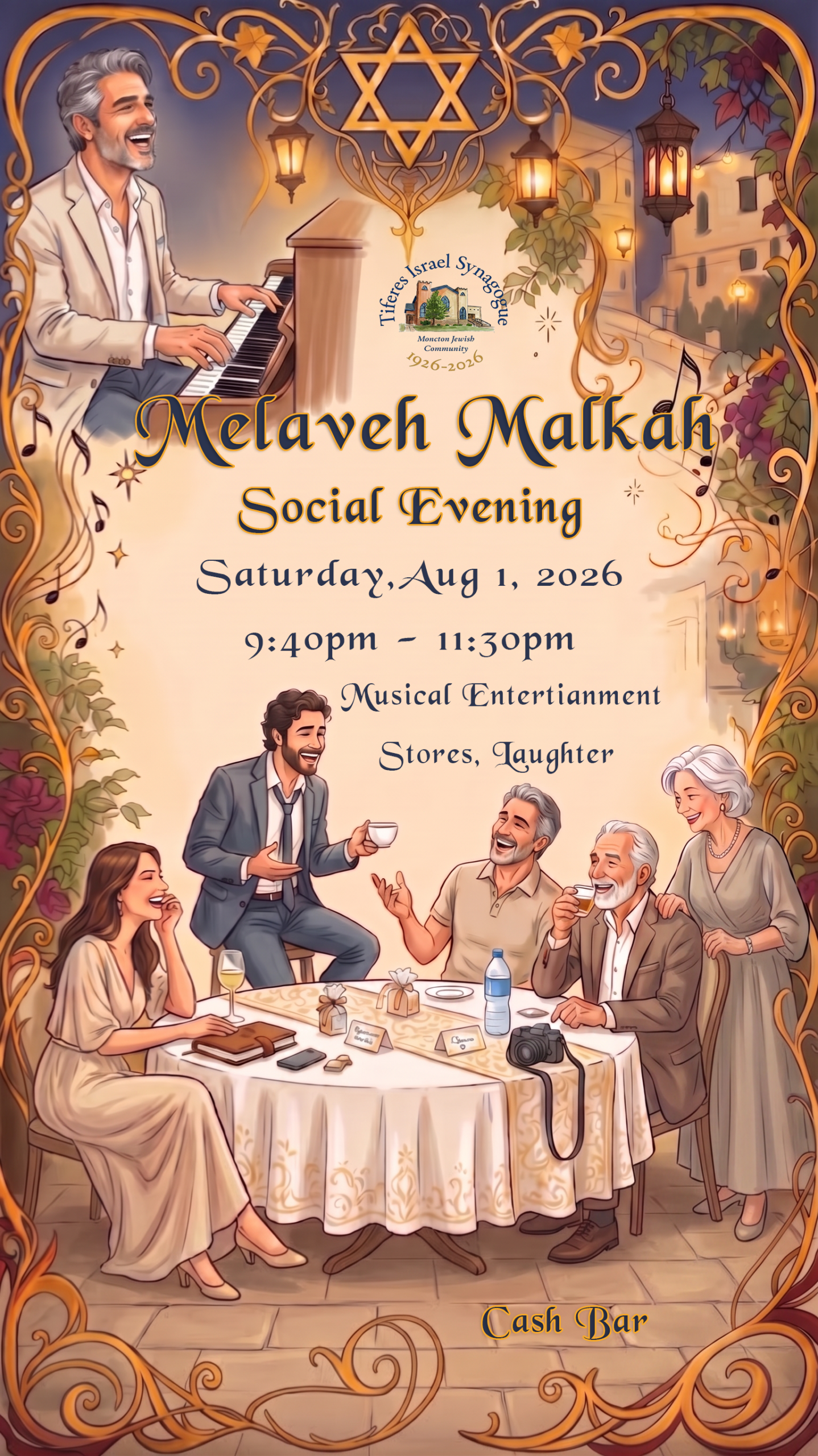 Melaveh Malkah Social Evening Aug 1
